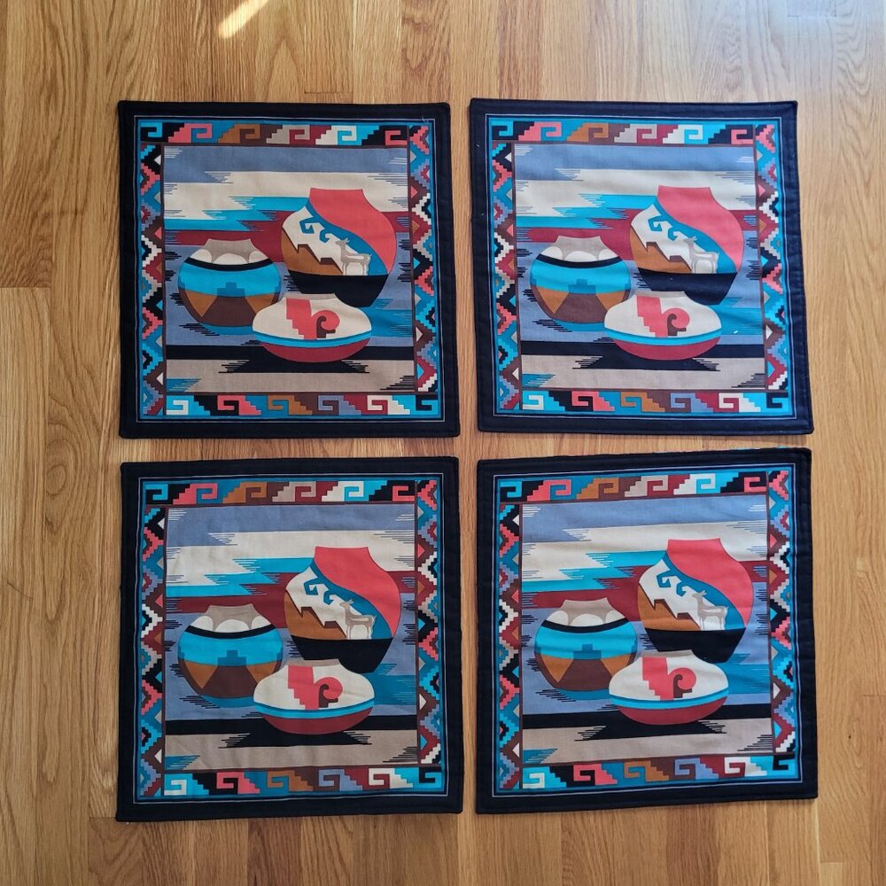 Southwestern Set of 4 Cotton Placemats